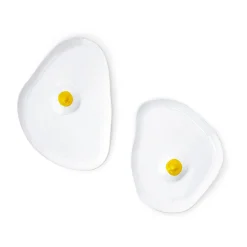 Assiettes Tatas (Blanc Brillant, Jaune)