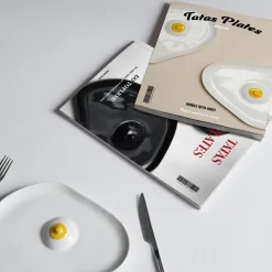 Assiettes Tatas (Noir Brillant)