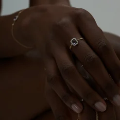 Bague Amethyste Carree