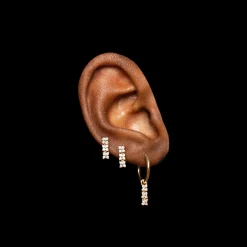 Boucle D'Oreille Trio Bronte Dore