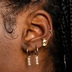 Boucle D'Oreille Trio Bronte Dore