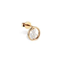 Clou D'Oreille En Perles Circle Trio