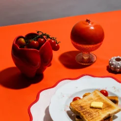 Pot A Mesanges En Sucre (Orange Brillant)