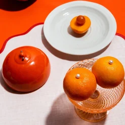 Pot A Mesanges En Sucre (Orange Brillant)