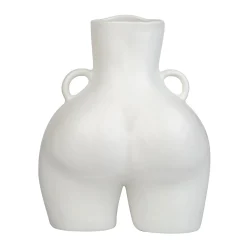 Vase Avec Poignees D'Amour (Blanc)