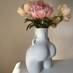 Vase Avec Poignees D'Amour (Blanc)