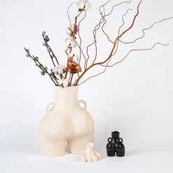 Vase Poignees D'Amour (Beige Mouchete)