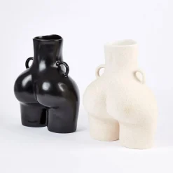 Vase Poignees D'Amour (Beige Mouchete)